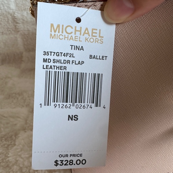 NWT!RARE! MK Michael Kors Tina Medium Leather Shoulder Flap Crossbody 35T7GT4F2L - Picture 10 of 10